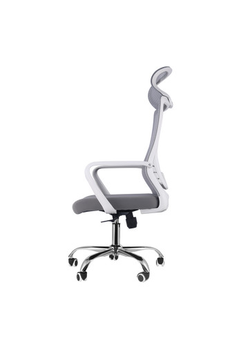 Home Office White Chair Ergonomic Desk Chair Mesh Computer Chair Lumbar Support
