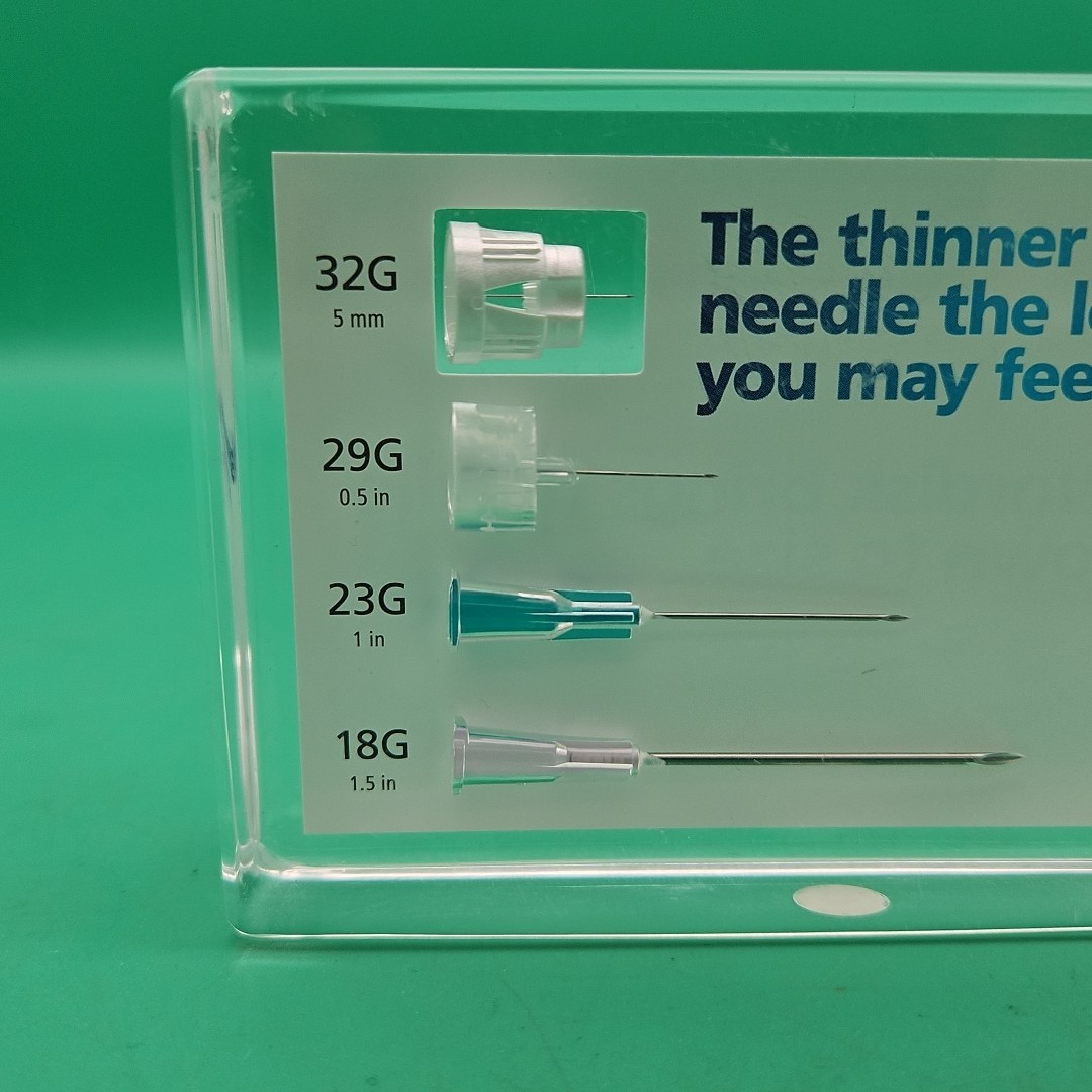 Novo Nordisk Salesman Sample Needles Resin Advertising Store Display Drug Rep