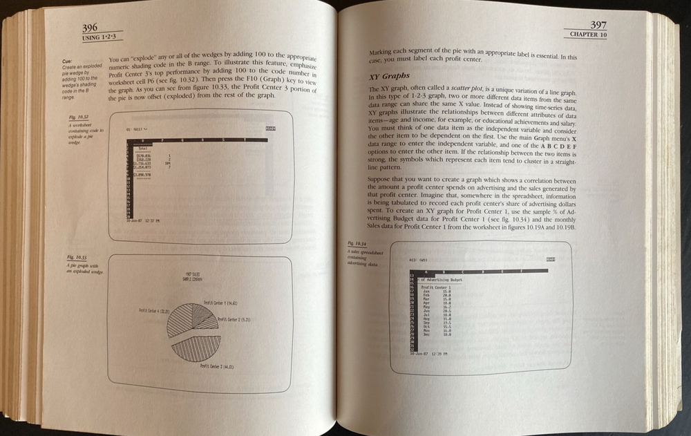 Vtg 1987 "USING 123 Special Edition" Spreadsht Manual Command Reference Card Que