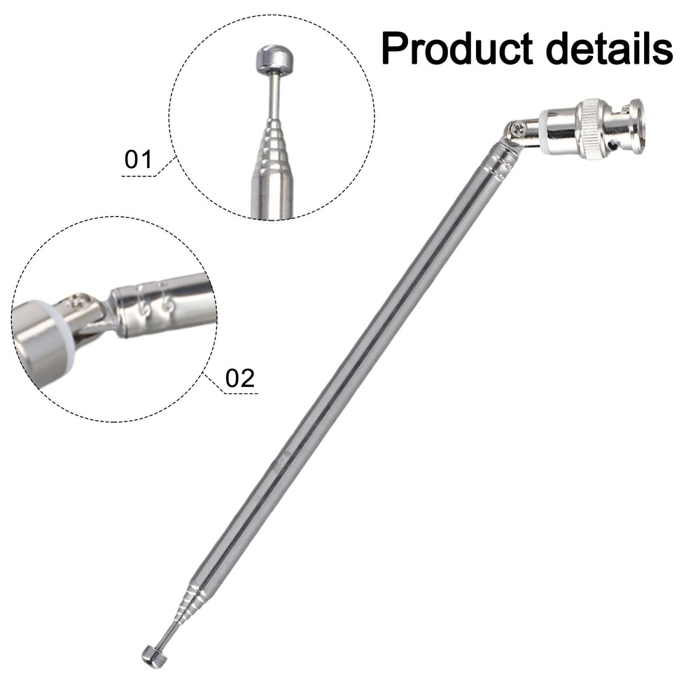 Optimized Signal Reception with Rotatable BNC For Radio Antenna (2pcs)