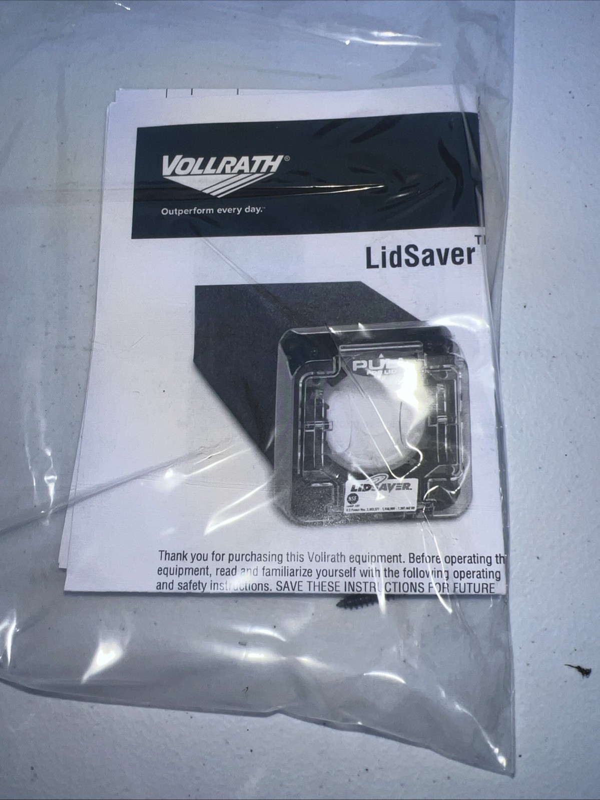 Vollrath Lid Saver LS01-KV Cup Lid Dispenser Ice Coffee Berry DLT1314 Flat