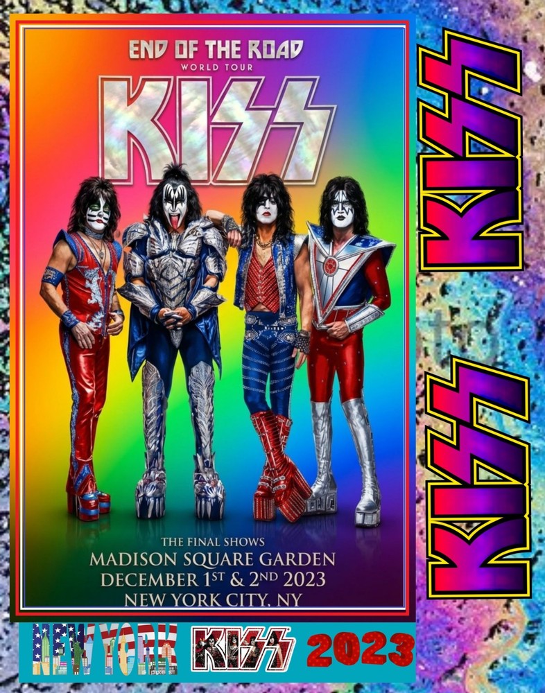 KISS END OF THE ROAD FINAL SHOW POSTERS   NYC 11x14 Print