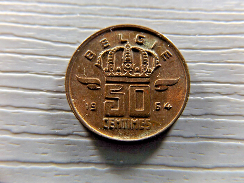 BELGIUM 1964 50 Centimes