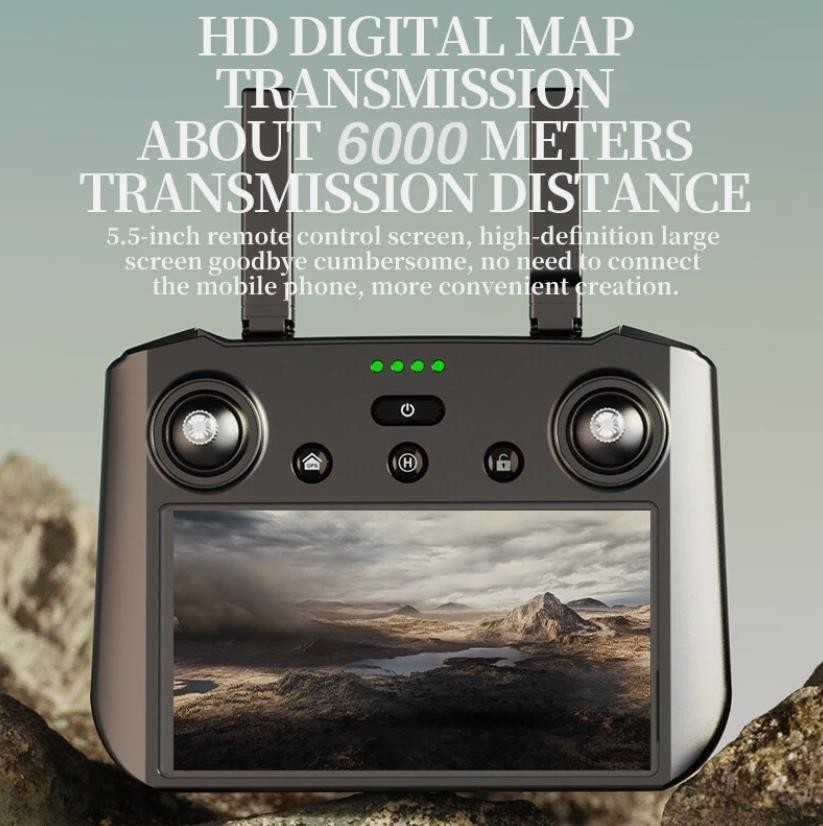 KF104 MAX2 Drone GPS 3-axis Gimbal 8K Dual Camera 6KM Remote Control With Screen