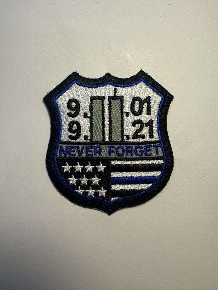 NYPD Patch Blue Line Flag 9/11 Shield