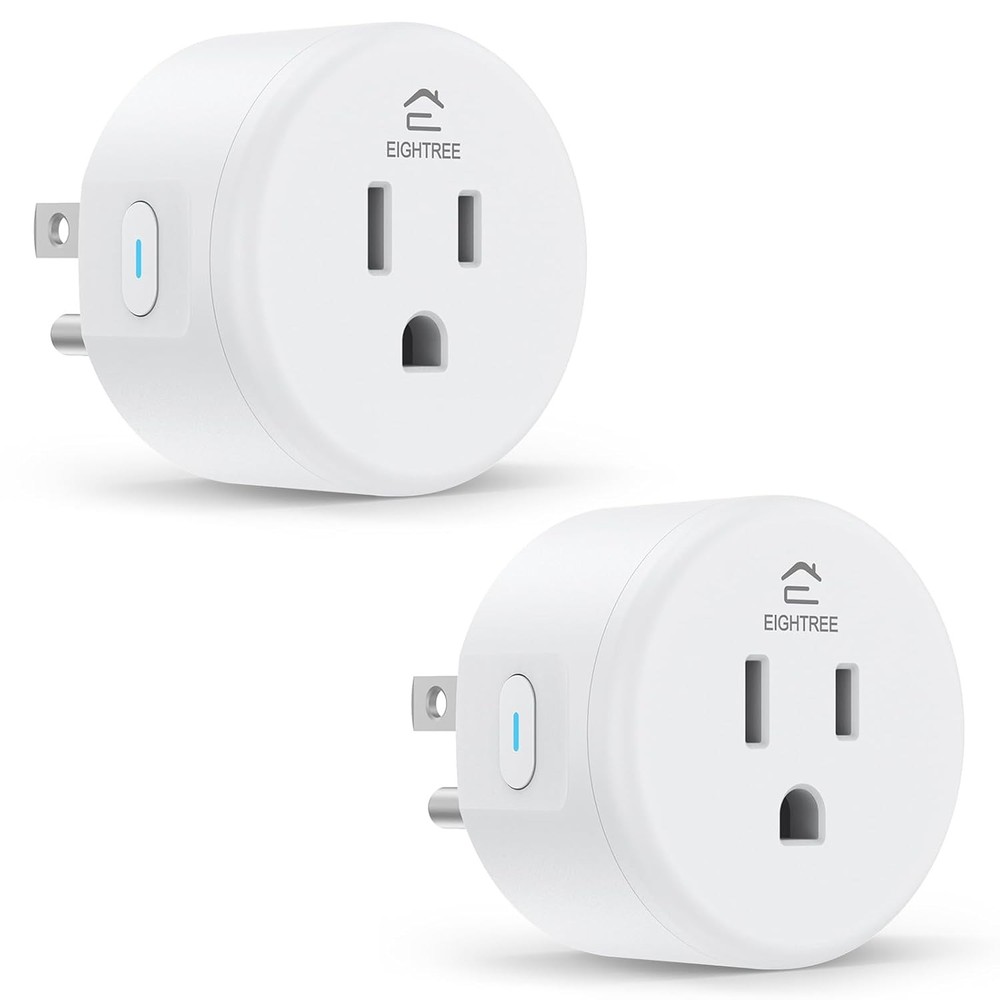 2 Pack Smart Plug, WiFi Outlet with Remote Control & Timer Function