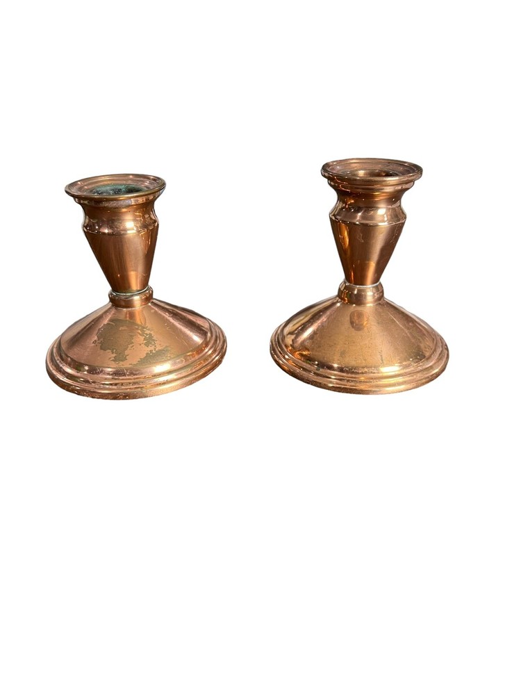 Vintage Copper Candlesticks *See Description*