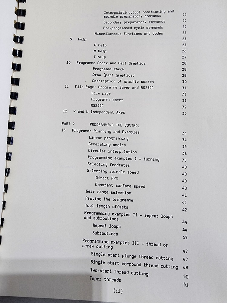 Anilam Series GL Programming Manual