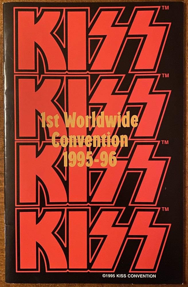 KISS 1st Worldwide Convention 1995-96 PROGRAM Gene Simmons Paul Stanley Frehley