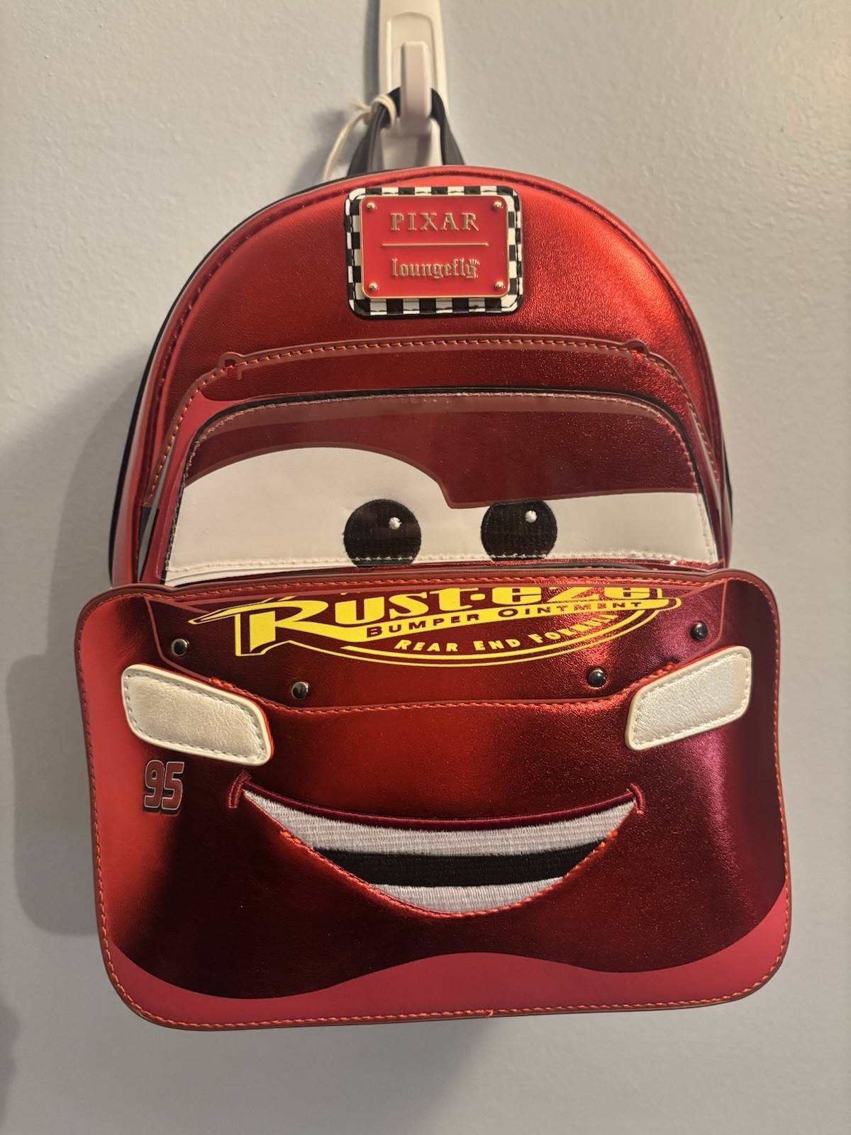 Loungefly Disney Pixar Cars Lighting McQueen Rusteez And Dinoco Bags