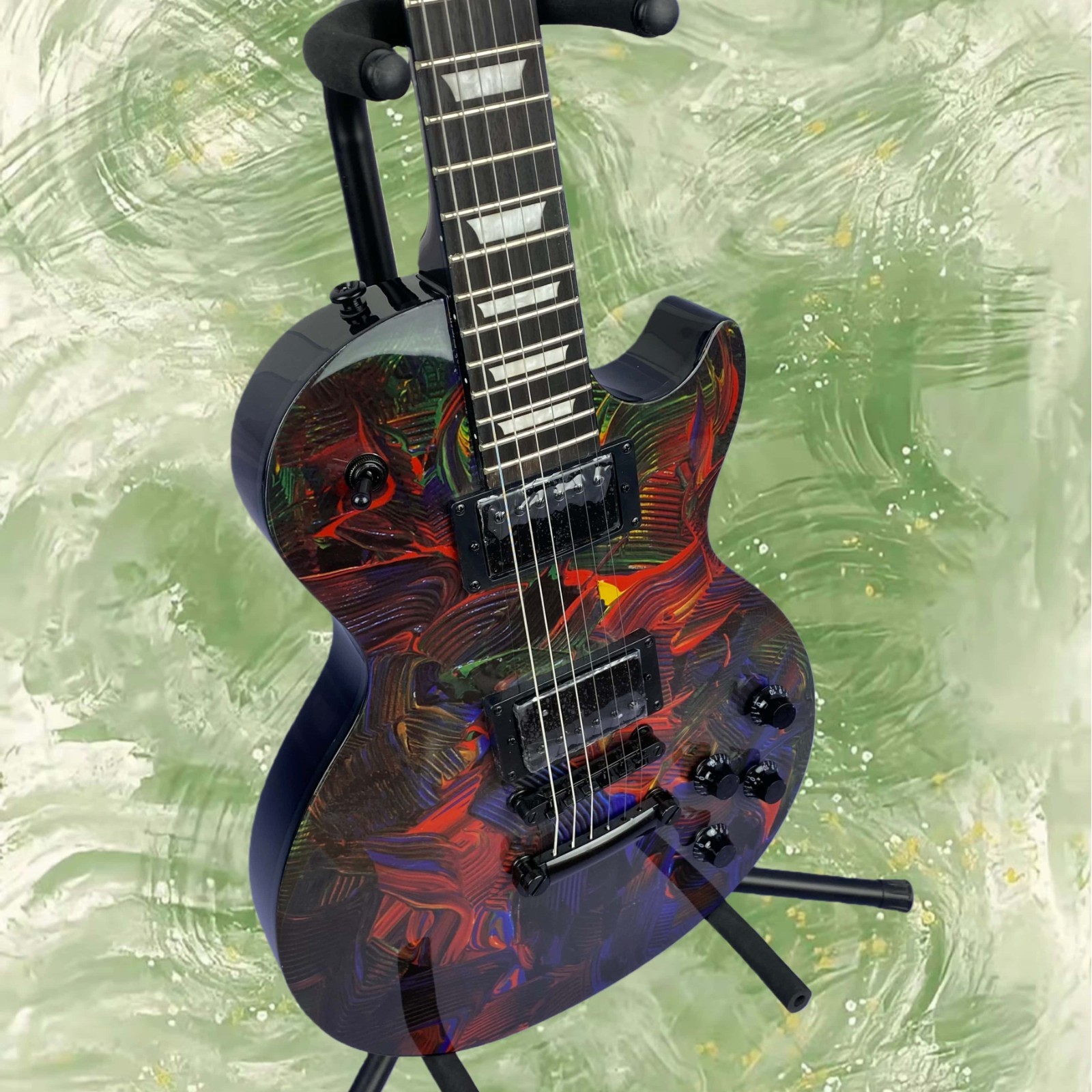 LP Standard Electric Guitar Flamed Rosewood Fingerboard Trapezoid Inlay 6-String