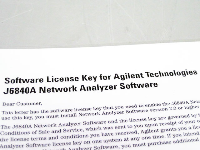 AGILENT HP J6801A DISTRIBUTED NETWORK ANALYZER WITH CASE & ACCESSORIES