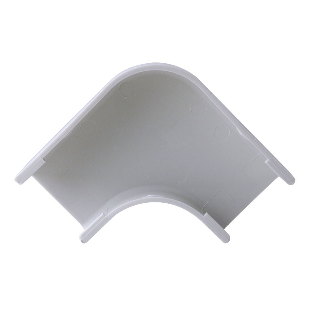 Construct Pro RIGHT ANGLE Raceway Adapters (5-Pack, 1.38”, White)