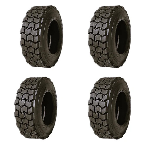 4 New 10-16.5 Skid Steer Tires 16PR LRH HD Rim Guard Tubeless 10x16.5 10165