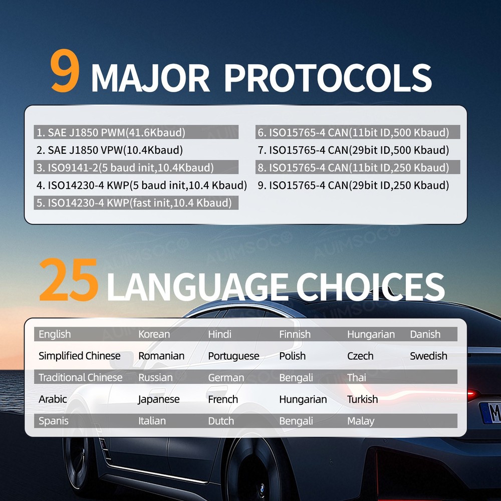 For Lincoln Portable Bluetooth OBD2 Scanner Diagnostic Tool Fault Code Reader