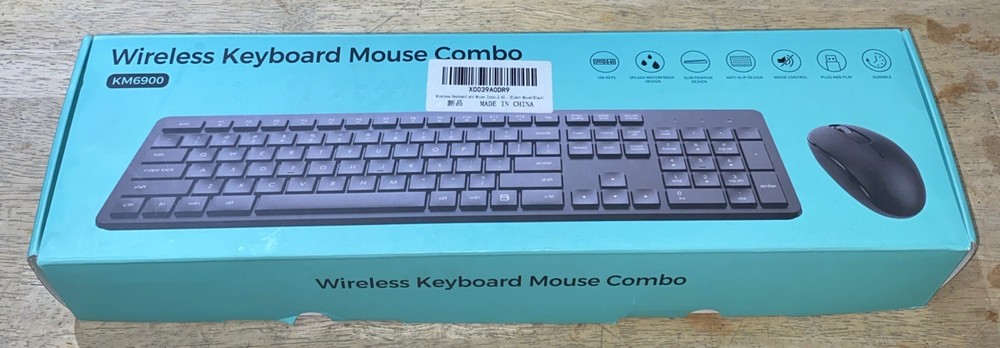 KM6900 Wireless Keyboard and Mouse Combo Black