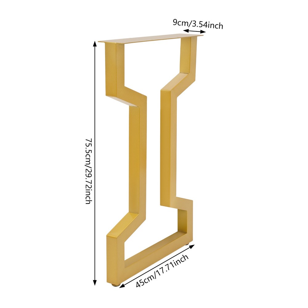2 PCS Table Legs, 2 PCS Table Frame, Table Leg for Coffee Table Dining Table