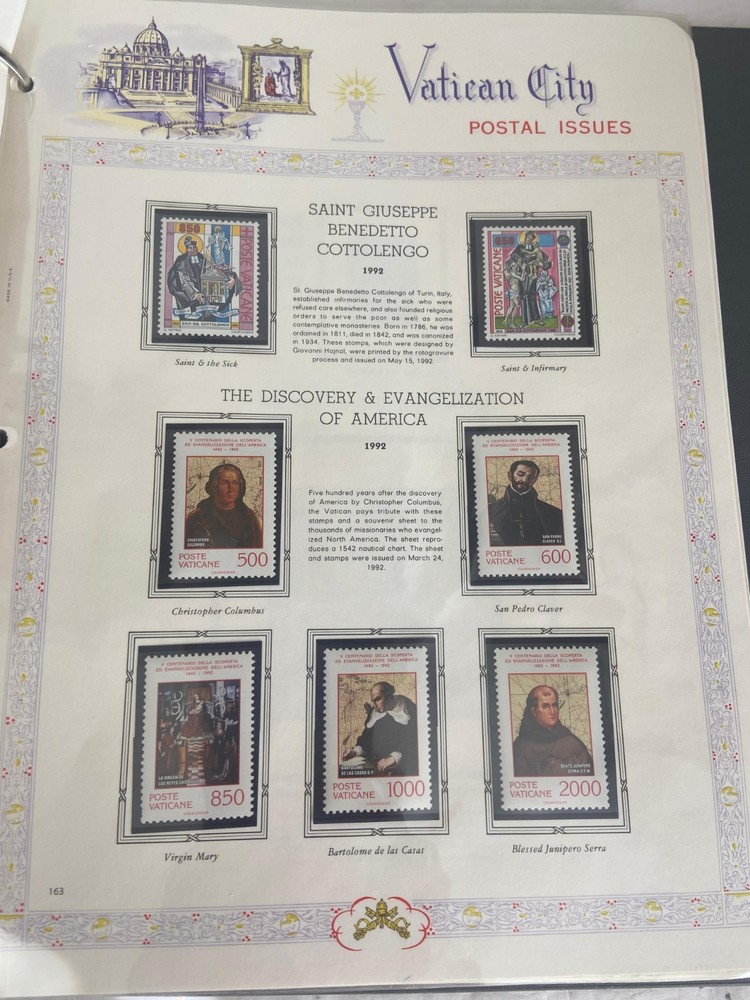 Joystamp: Awesome White Ace Vatican City Album Pages Mint Never Hinged