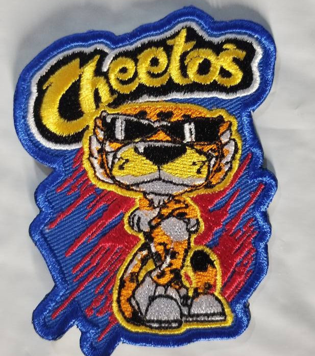Embroidered Cheetos Hot Patch approx 3x3.25"