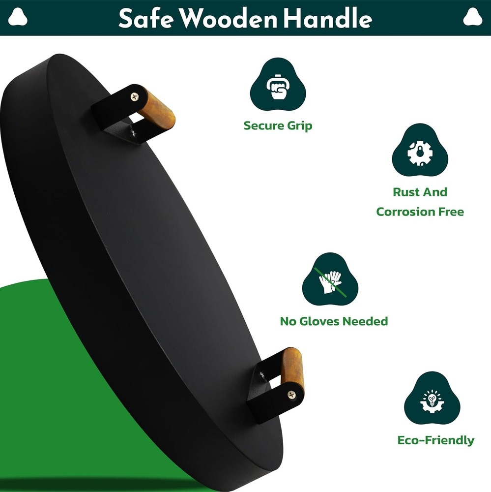 FEBTECH 20 inch Round Firepit Lid - Perfect Fit for 19.5" Smokeless Fire Pits