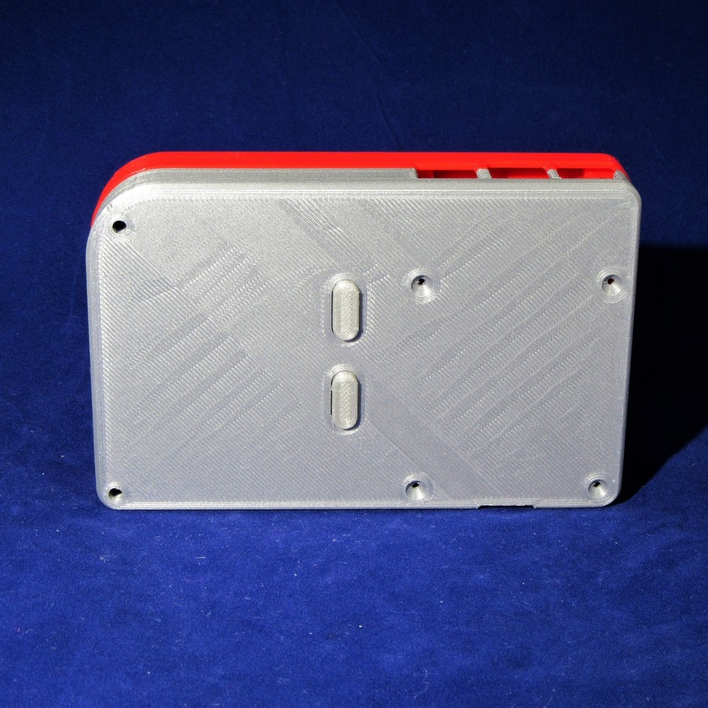 PiGRRL 2 Red & Silver Game Boy Case with Buttons & Screws for Raspberry Pi 2/3