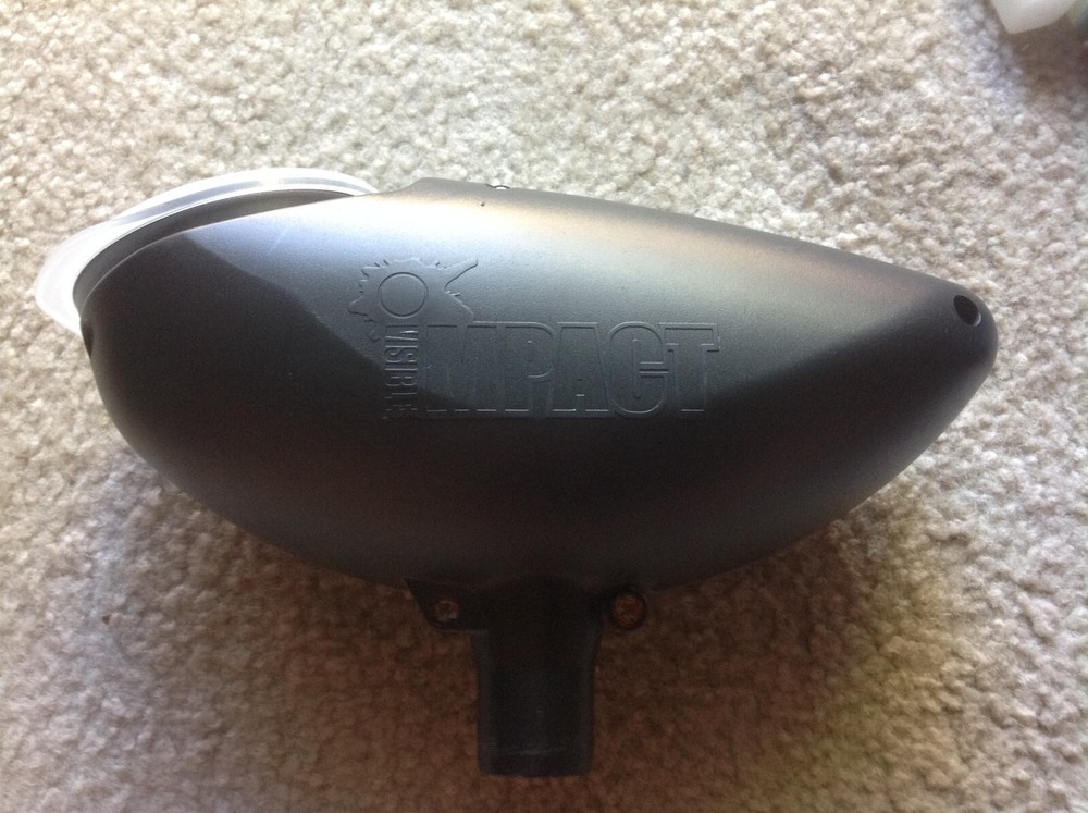 Paintball Visible Impact Black Gravity Feed Loader Hopper