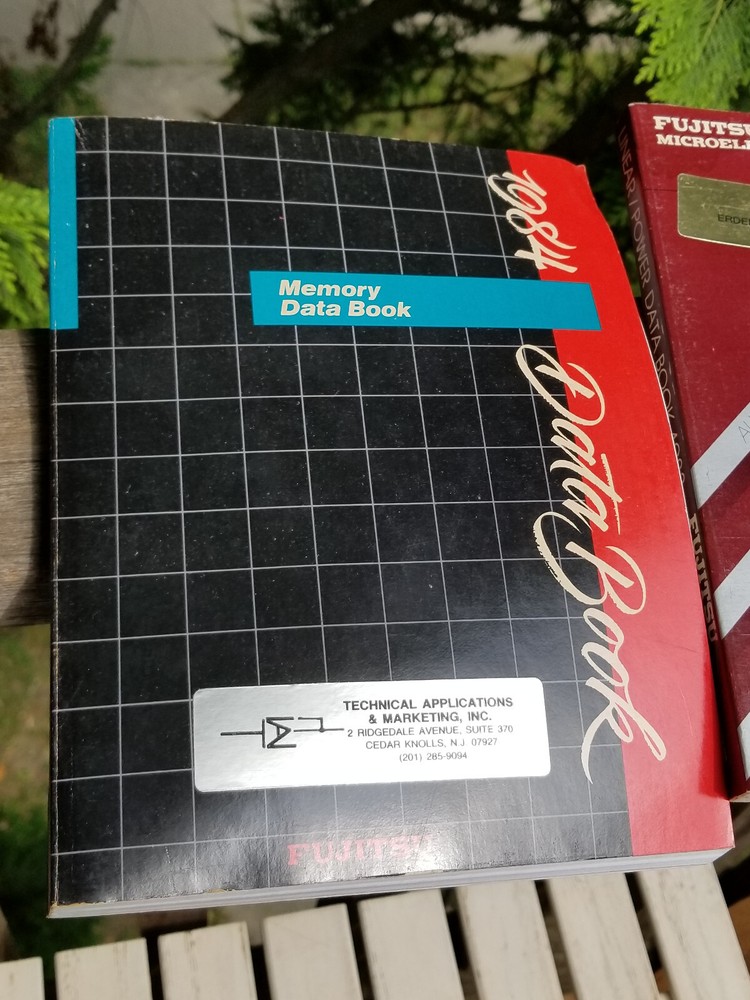 2 VINTAGE MICROELECTRONICS ELECTRONICS BOOKS MEMORY DATA 1983, 1984 FUJITSU