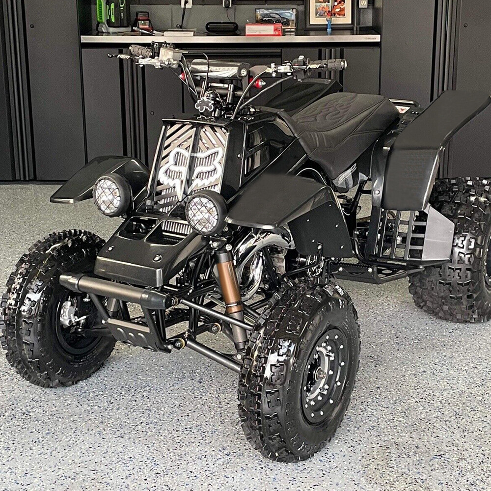 Black Heel Guards Footrest For 1987-2006 Yamaha Banshee LH+RH Nerf Bars