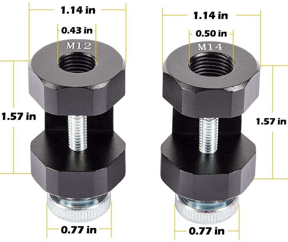 12mm & 14mm Engine Spark Plug Caliper Universal Spark Plug Gap Tool Gapper Kit