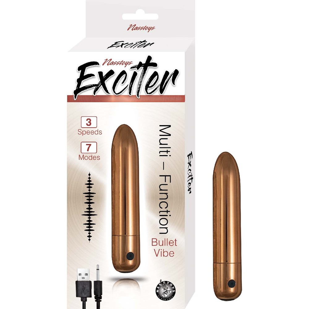 Exciter Multi Function Rechargeable Bullet Vibrator Multi Mode Vibe Waterproof