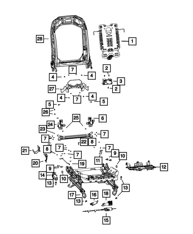 Genuine Mopar Seat Bracket 68552754aa