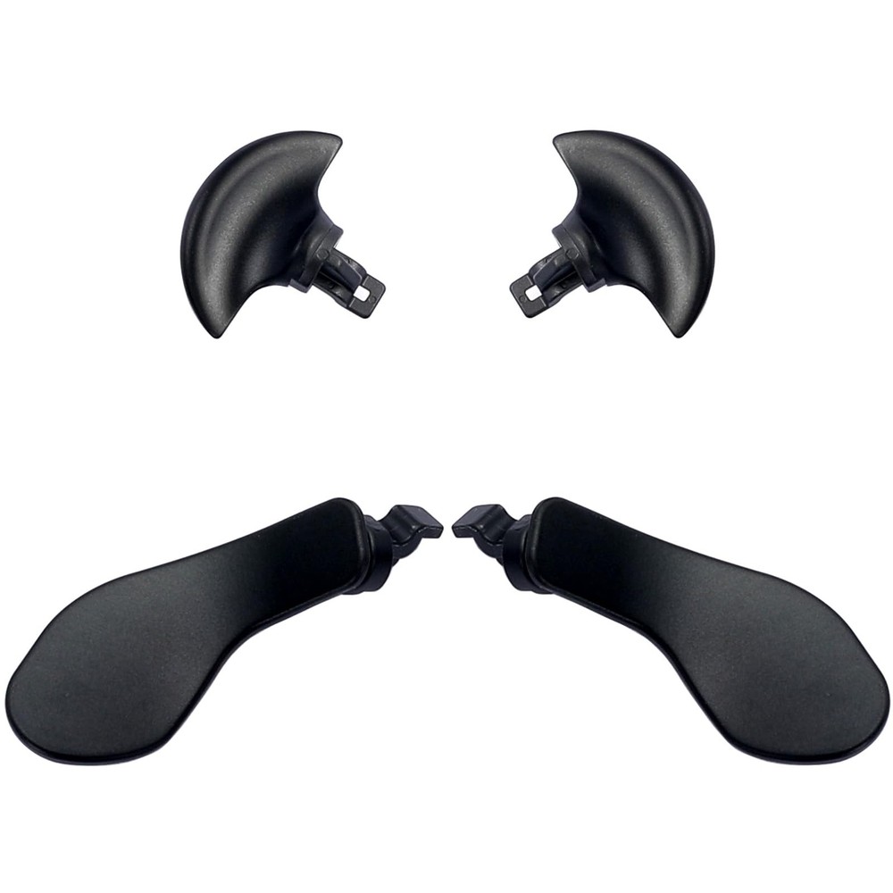 Ikpek 4PCS Metallic Back Paddles for PS5 Edge Controller, Black