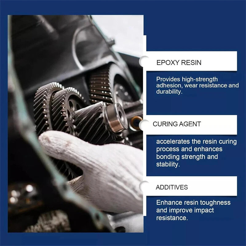 Strong Foundry Glue, High Temperature Resistant Casting Repair,Metal Repair Glue