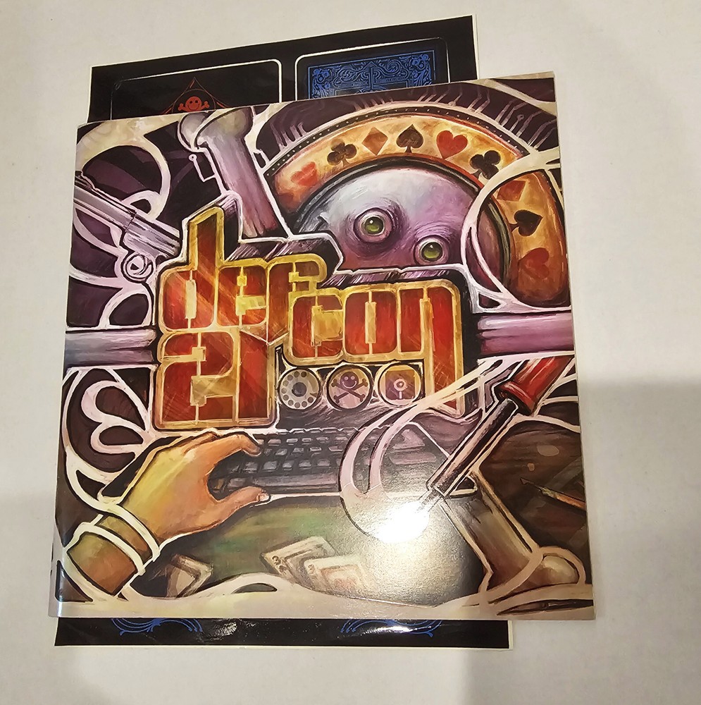 DEFCON 21 Program/ Booklet includes sticker sheet, great condition 2013 no badge