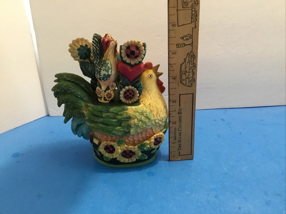 4 Cheese Spreaders Resin Chicken Hen Holder