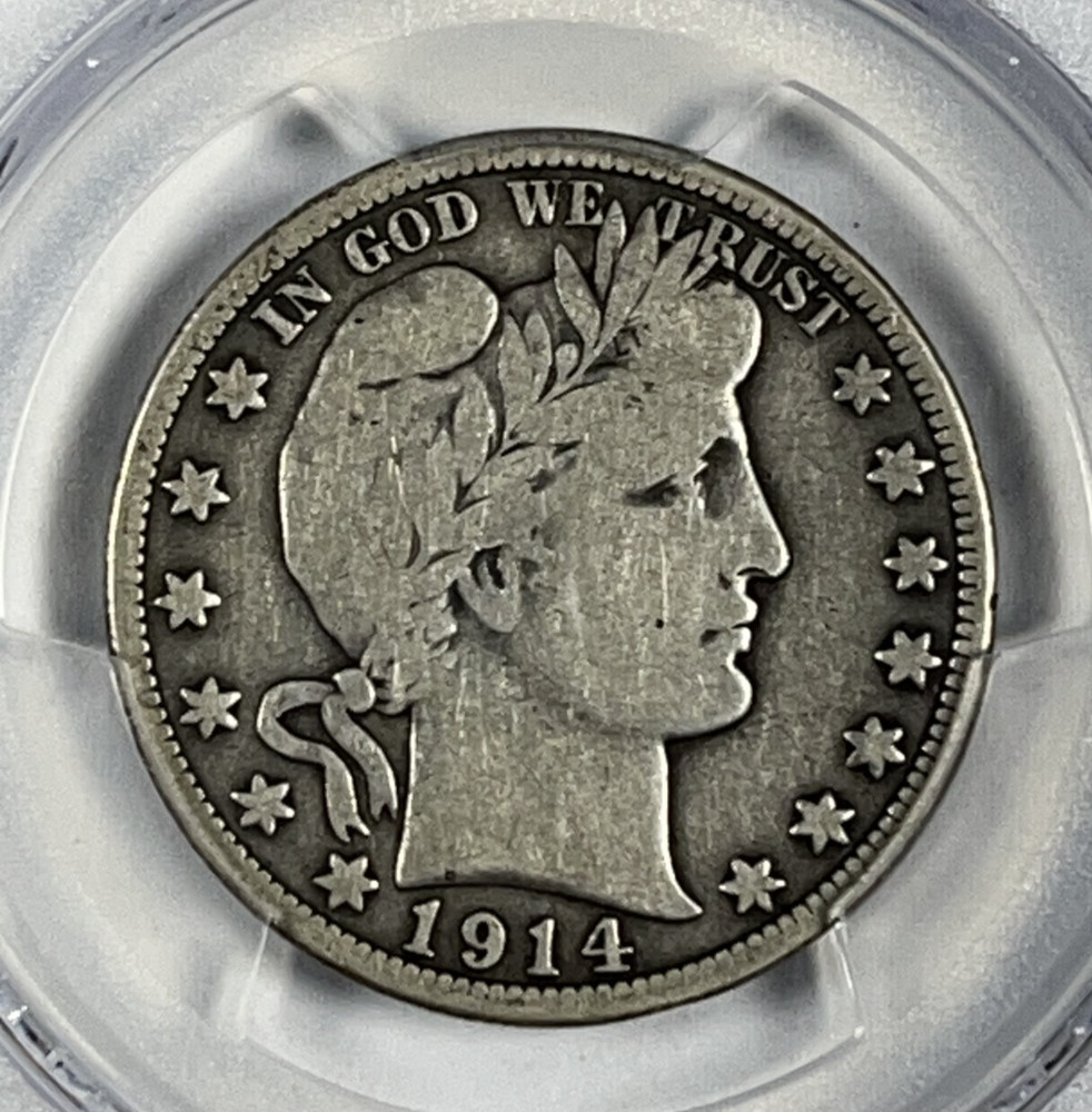 1914 Barber Half Dollar : PCGS VG10