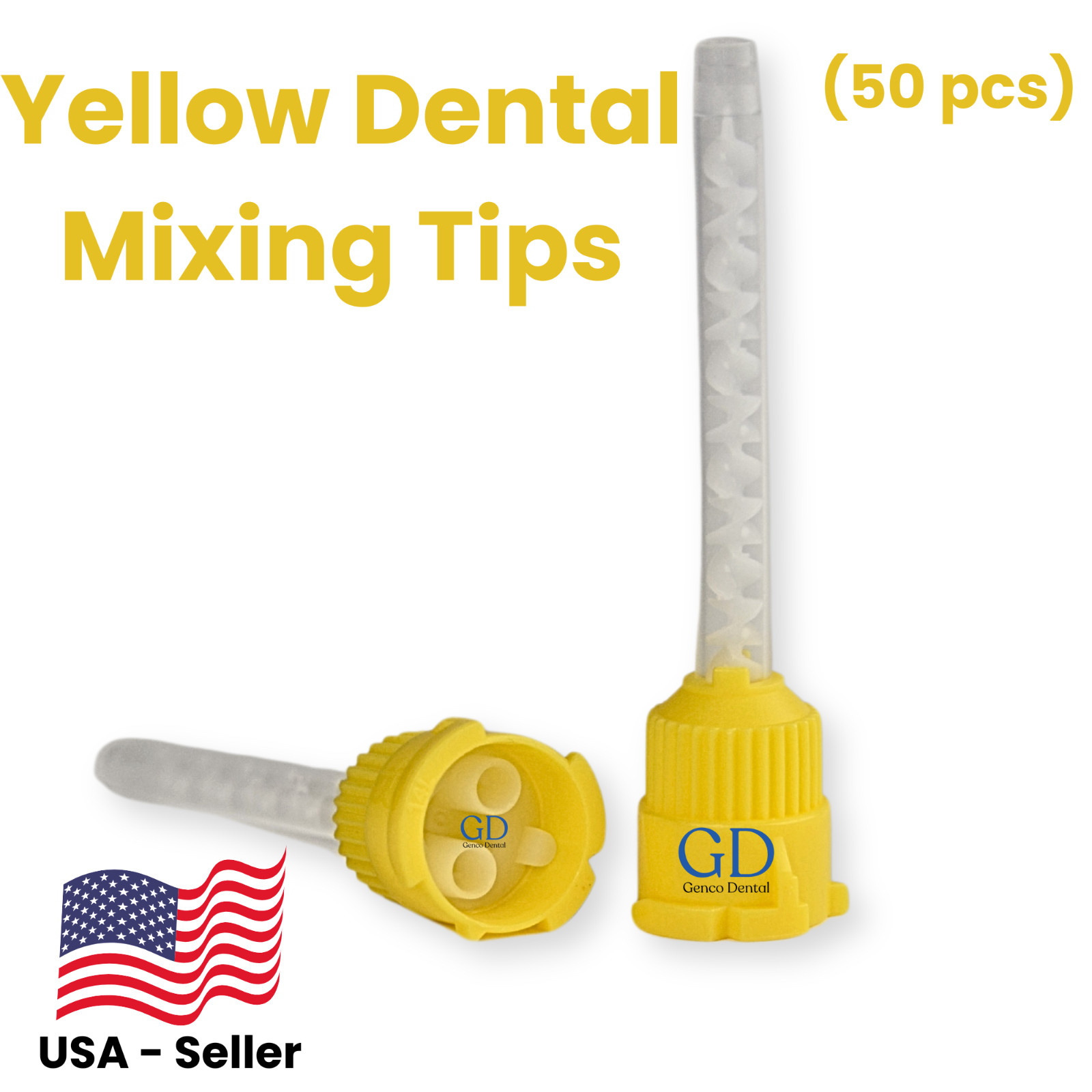 Yellow Dental Impression Mixing Tips (50 pcs)