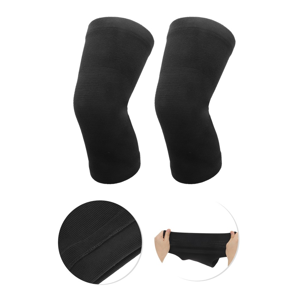 Comfortable Knee Pads Medium Size Black 1 Pair
