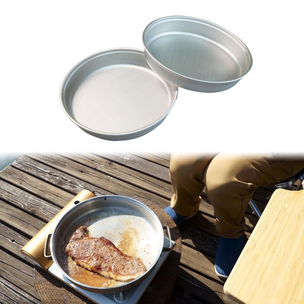 2Pcs Camping Plates Dinnerware Convenient Food Container Lightweight Dinner