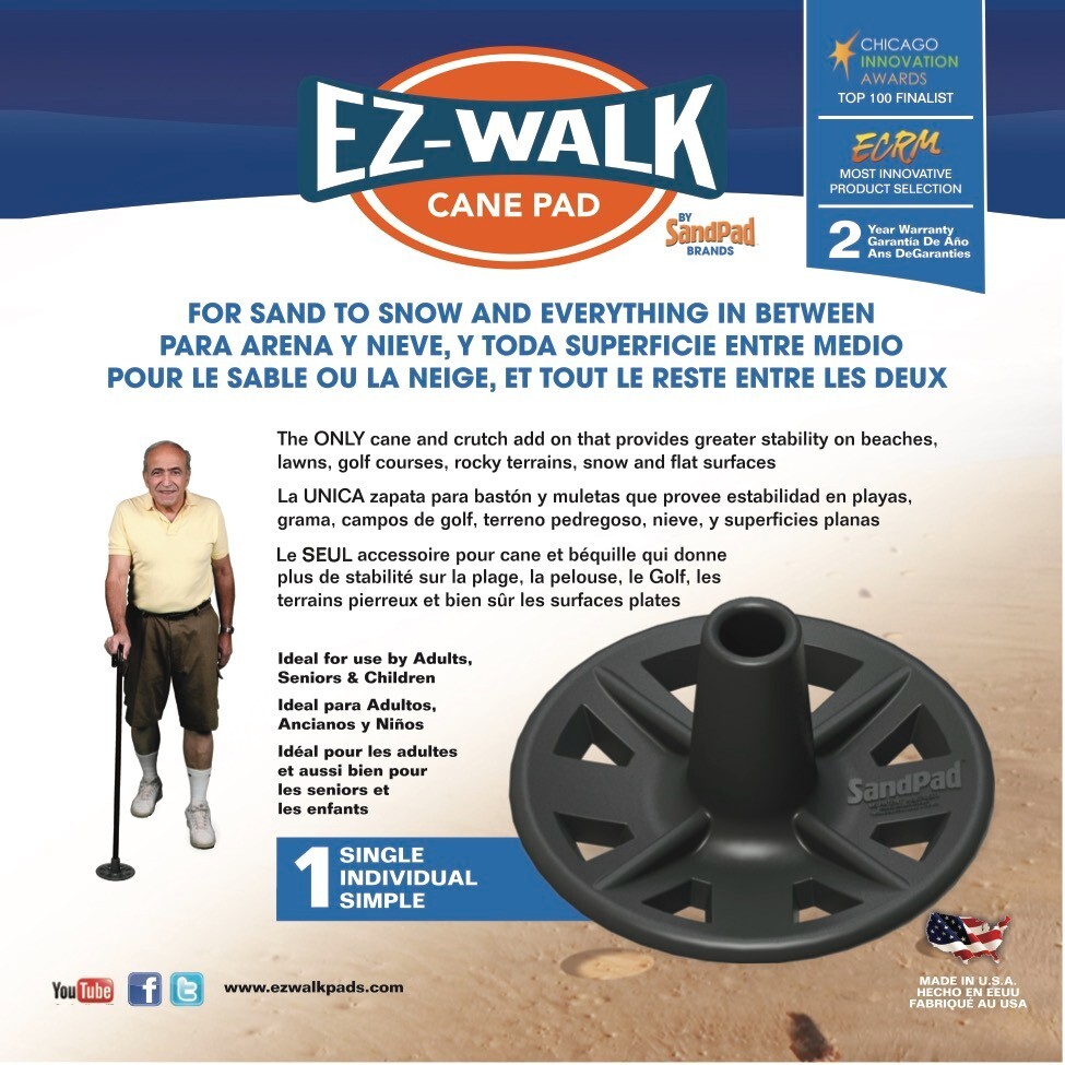 EZ-Walk All Terrain Stabilizer Cane Tip (Single Pack)