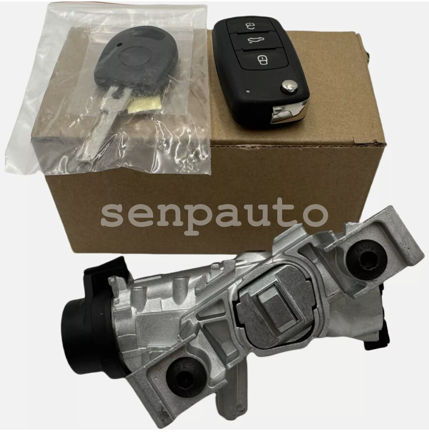 IGNITION SWITCH LOCK ASSEMBLY FOR VW JETTA 2006-2018 W/ REMOTE Control KEY SHELL