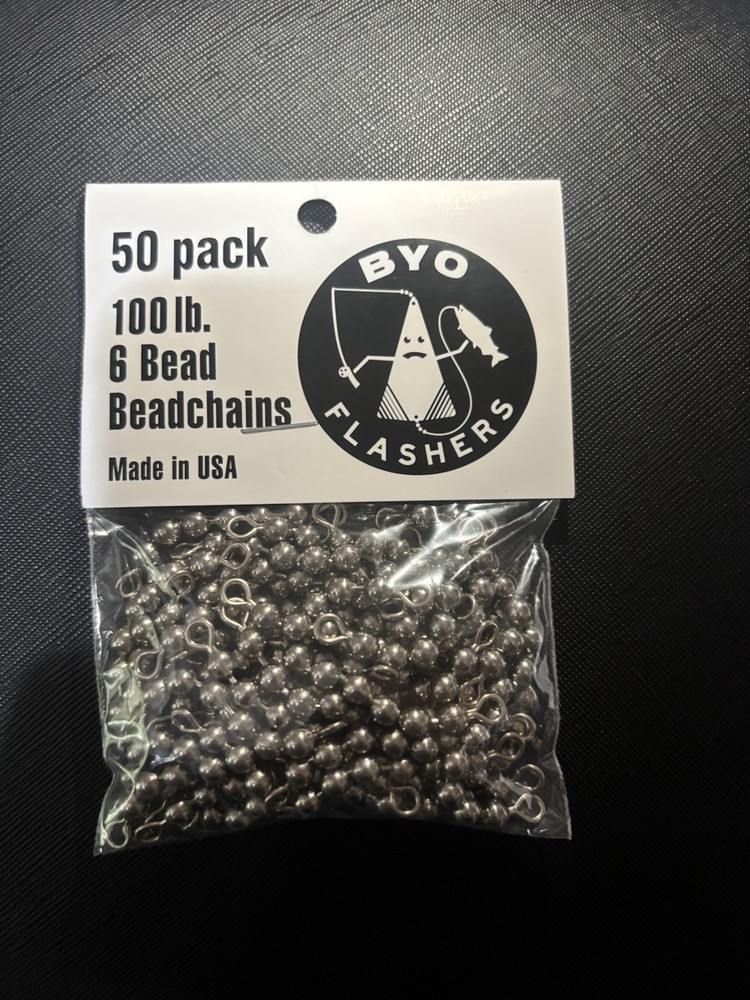 50 Pack Fishing Bead Chains (US Made)