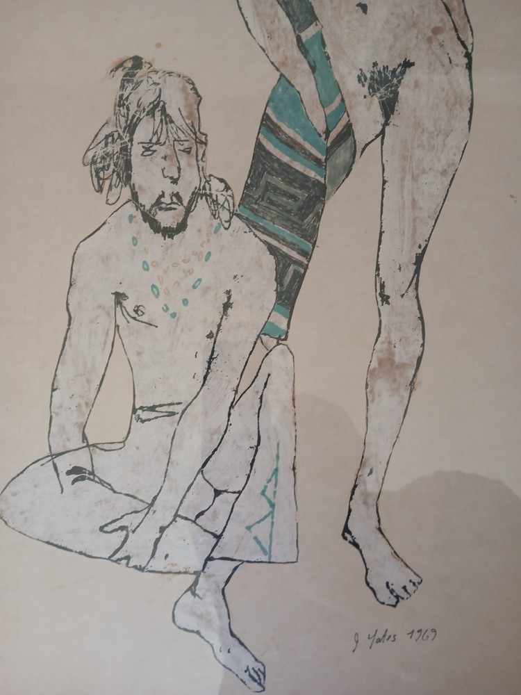 Jack Yates 'self portrait' 1969