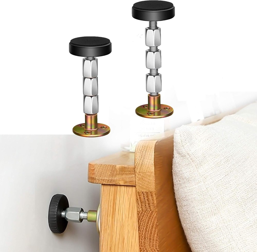 Headboard Stoppers Krisler Adjustable Threaded Bed Frame Anti-Shake Tool
