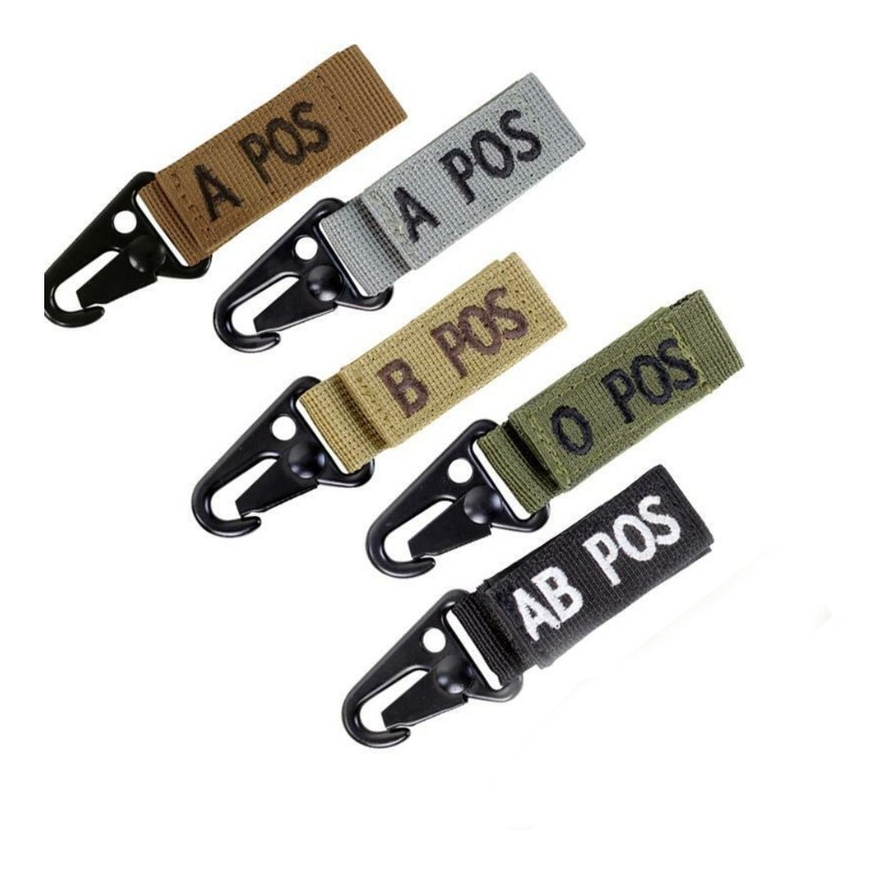 Condor 239 Blood Type ID Tag Keychain Tactical MOLLE Modular Hook & Loop