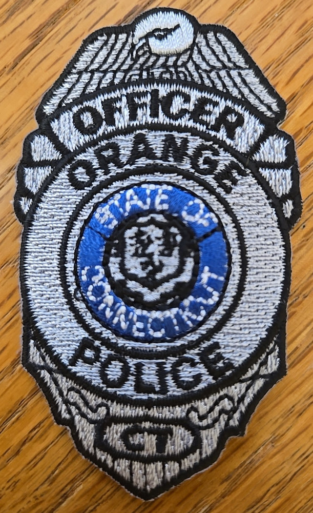 ORANGE CONNECTICUT small POLICE PATCH