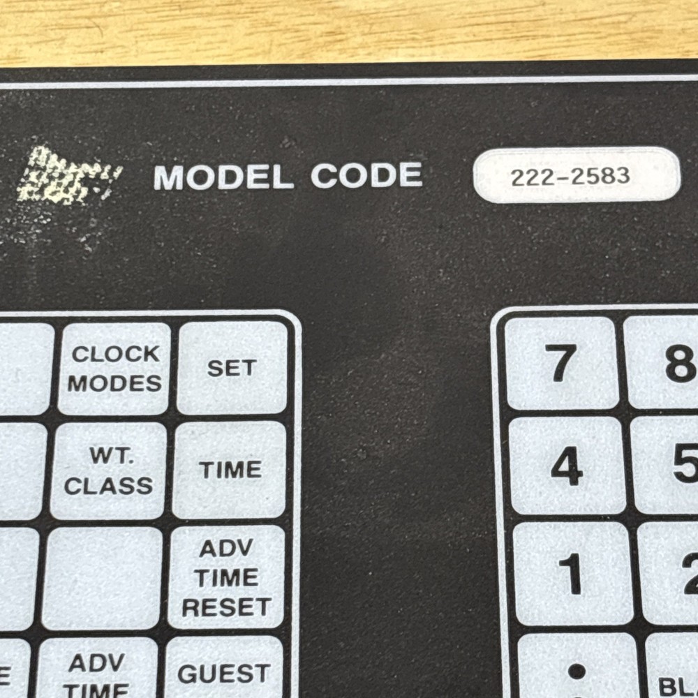 Nevco Scoreboard Controller Operator Wrestling ? Button Overlay Model 222-2583
