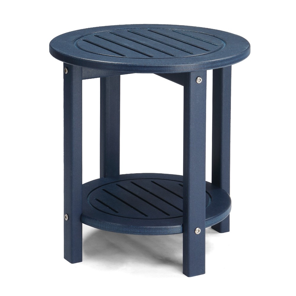 2-Tier Outdoor Side Table, HDPE Adirondack Table Patio Side Table