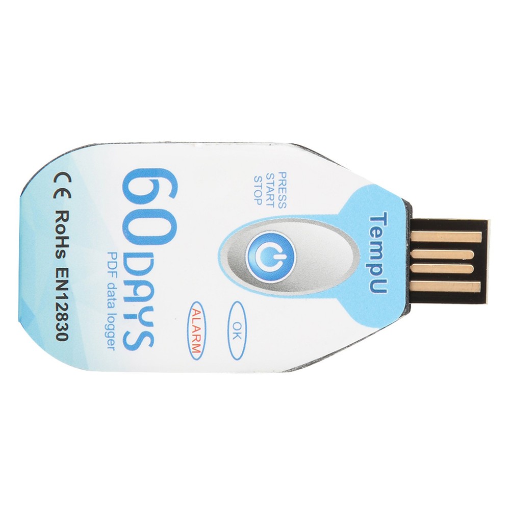 Temperature Data Logger Single Use PDF Report USB Port 10000 Points❀