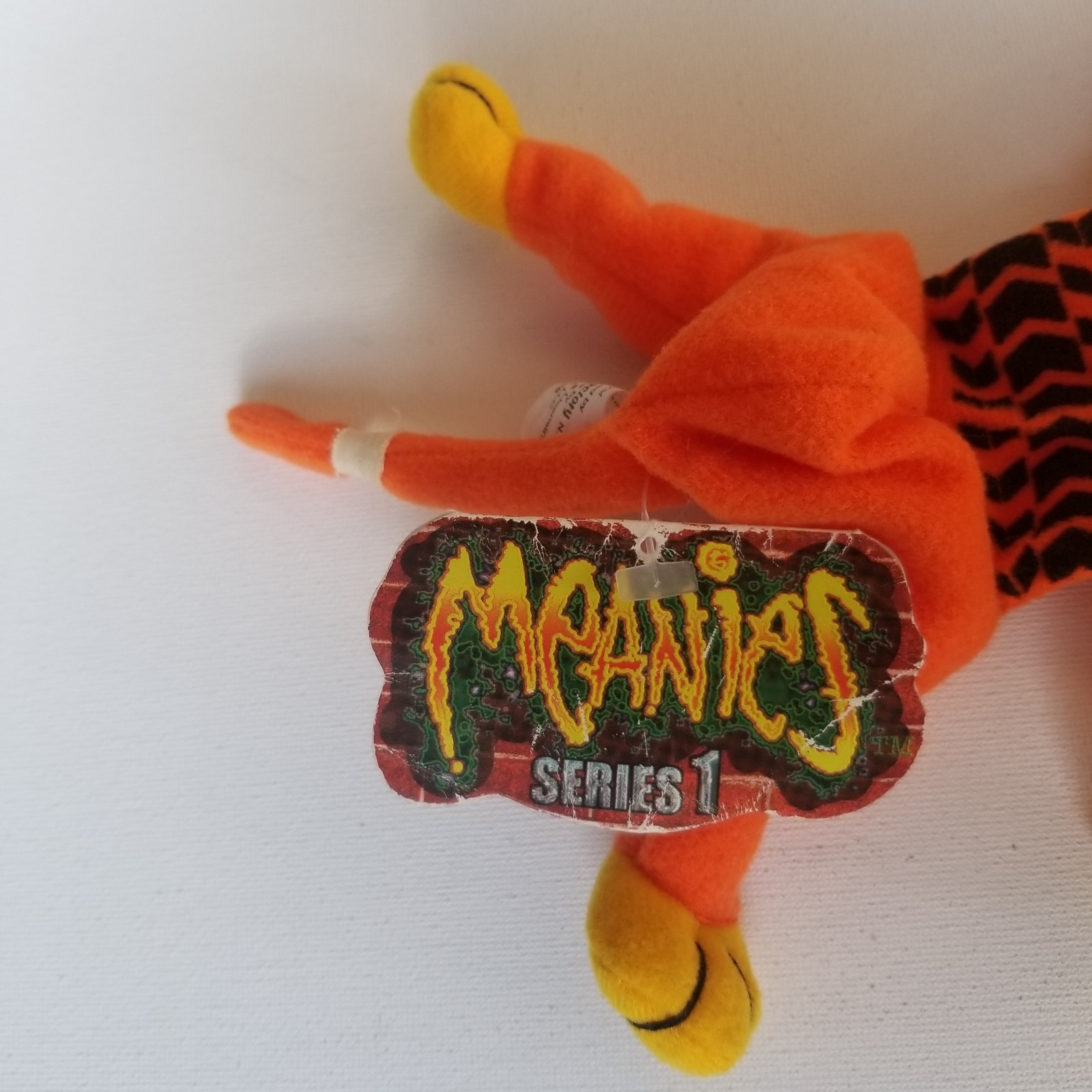 Meanies Series 1 Orange Splat Kat New With Tags Very Good Condition